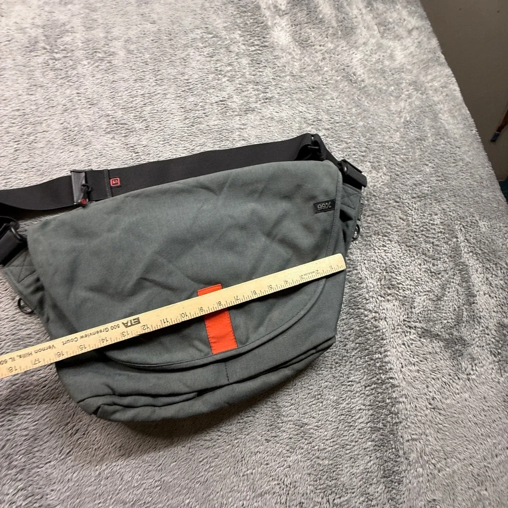Rickshaw Bagworks Messenger Bag Unisex Large Gray Orange Good Behance 99% Canvas